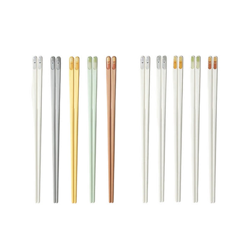 ECOCO -Anti slip alloy chopsticks -cartoon style 10 piece
